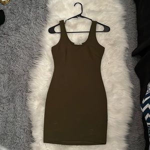 Women Green Tank Mini Dress, Size Small.